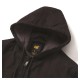 CAT Hooded Sherpa Black Lined Jacket