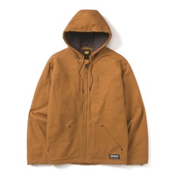 CAT Hooded Sherpa Bronze Lined Jacket