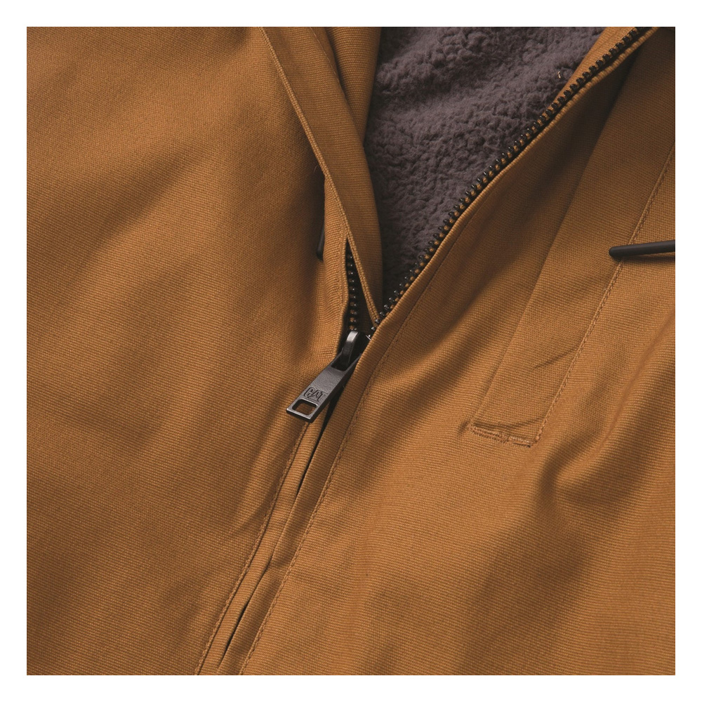 CAT Hooded Sherpa Bronze Lined Jacket