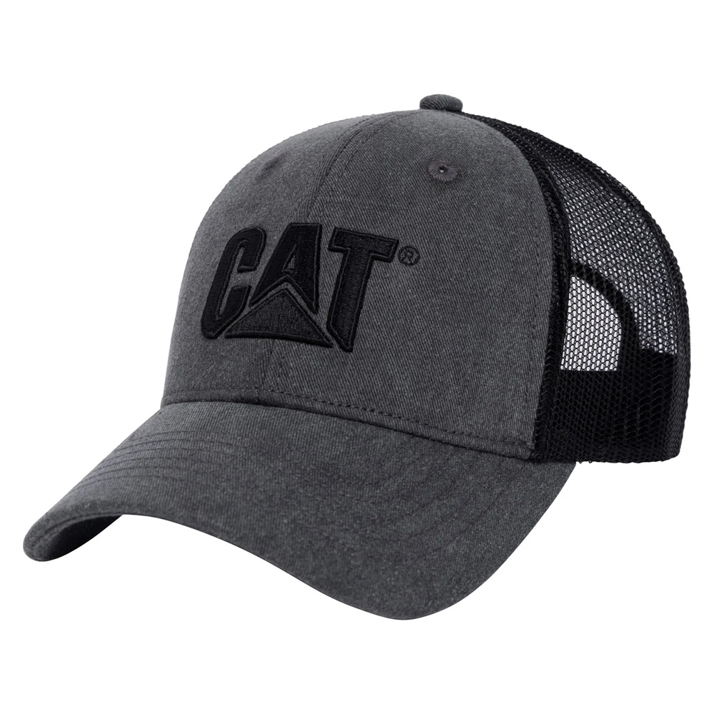 CAT 1090070 Black Trucker Cap