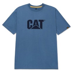 CAT Trademark Coronet Blue Logo T-Shirt