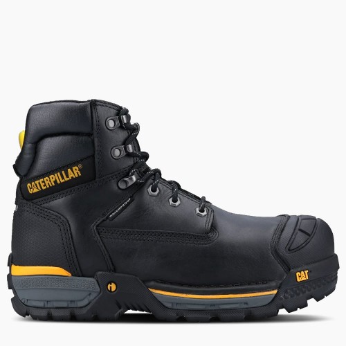 CAT Excavator Black Safety Boots