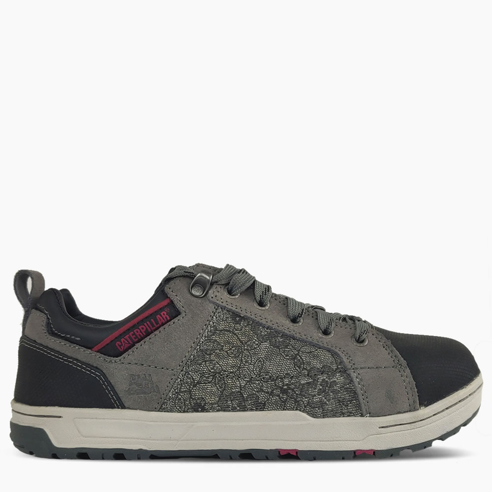 CAT Grey Brode Canvas Safety Trainer