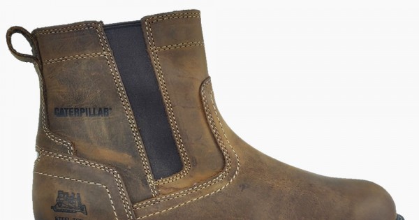 CAT Dark Beige Pelton Safety Boots