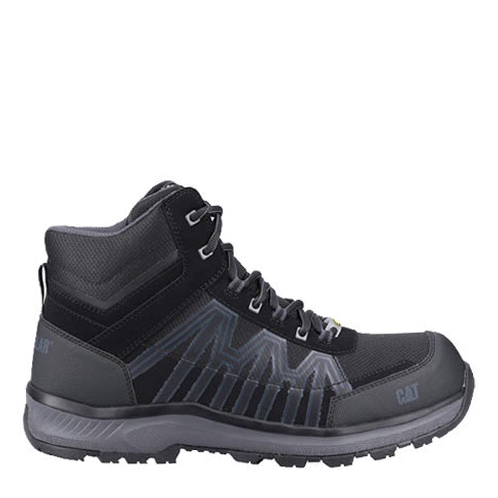 CAT Charge Mid S3 Safety Boots Metal Free Black 