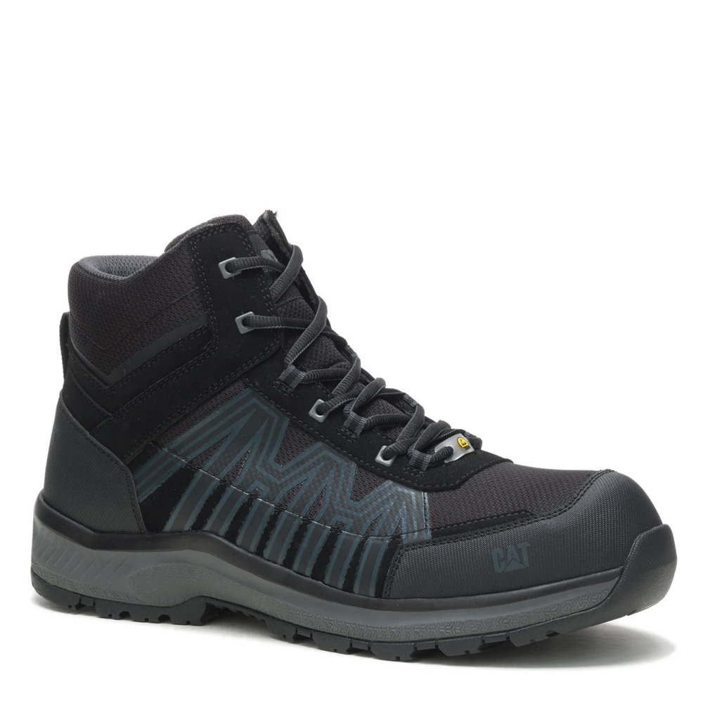 CAT Charge Mid S3 Safety Boots Metal Free Black 