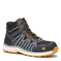 CAT Charge Mid S3 Safety Boots Black / Orange Metal Free 