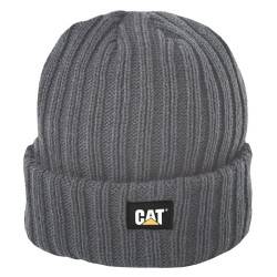 CAT Rib Watch Graphite Logo Beanie 
