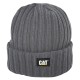 CAT Rib Watch Graphite Logo Beanie 