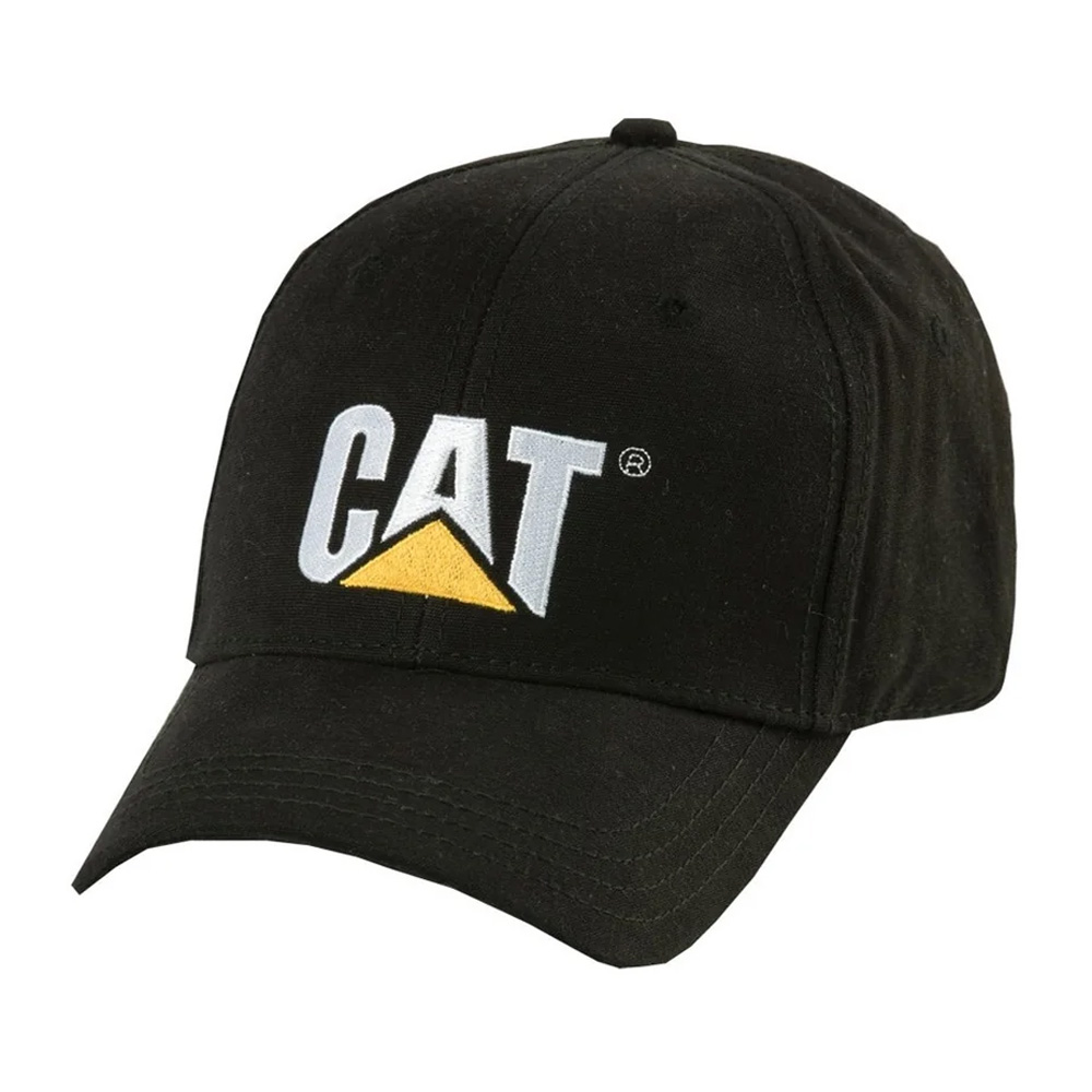 CAT Trademark Black Logo Cap