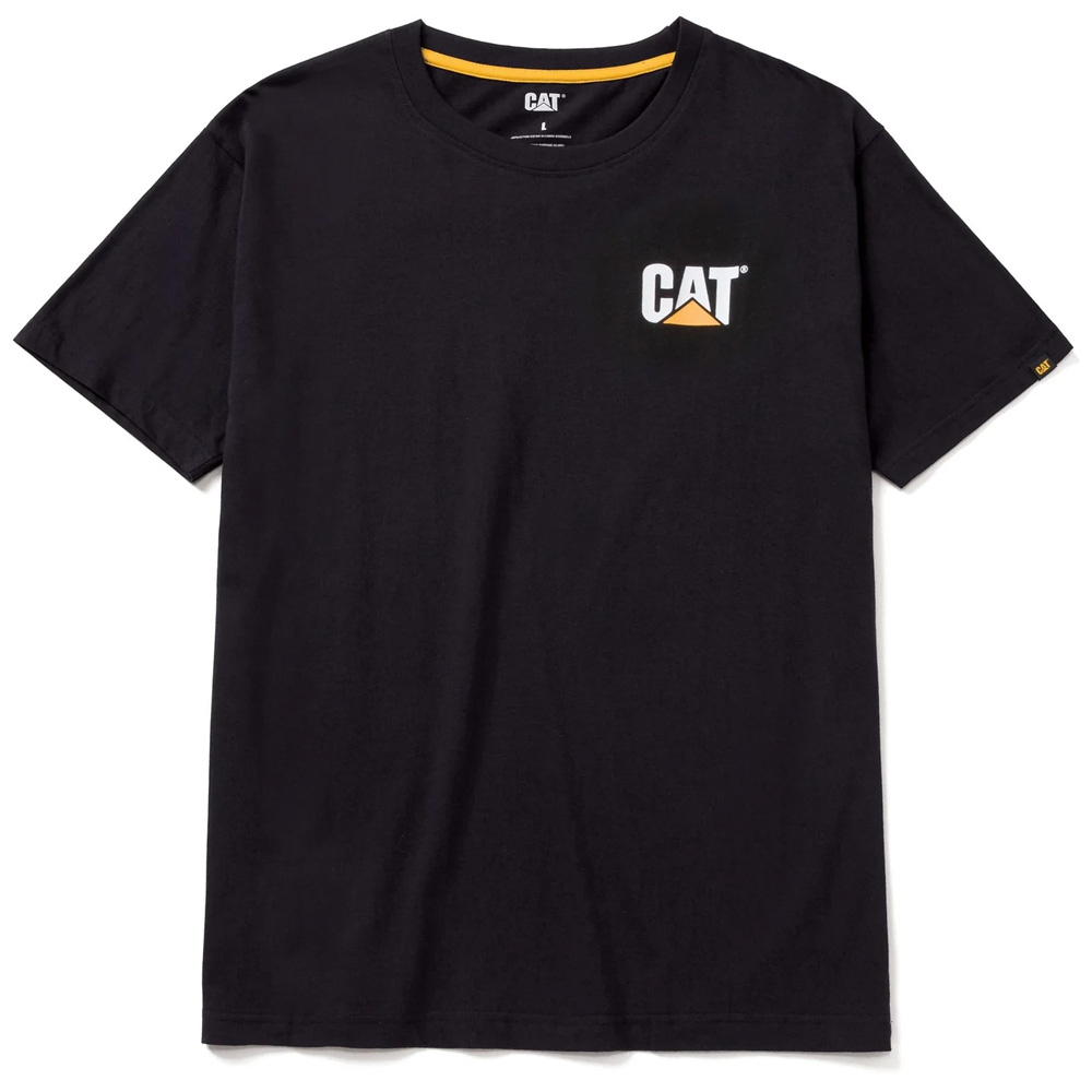 CAT Trademark Logo Black T-Shirt