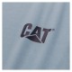 CAT Trademark Logo Blue Fog Heather T-Shirt