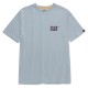 CAT Trademark Logo Blue Fog Heather T-Shirt