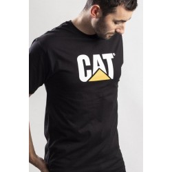 CAT Black Trademark Logo T-Shirt
